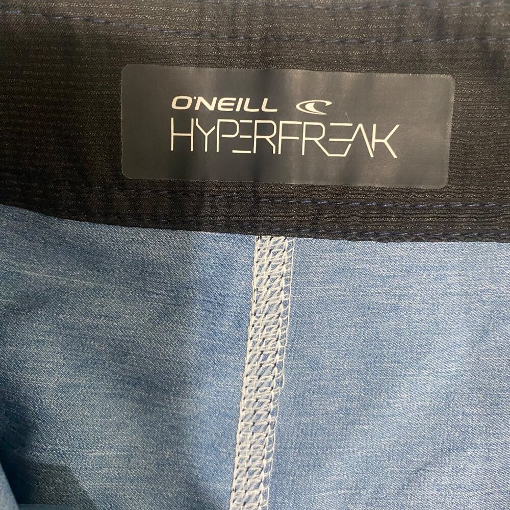 NWT $45 ONeill Hyperfreak 21" Stretch Boardshorts Mens Size 36 Blue Swimwear Sho - Picture 5 of 13